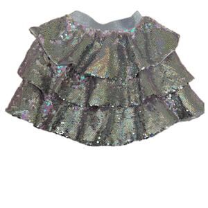 Lola and the Boys Sparkle Tiered Mini Skirt
